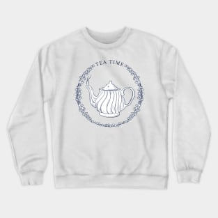 Tea Time Linework Crewneck Sweatshirt